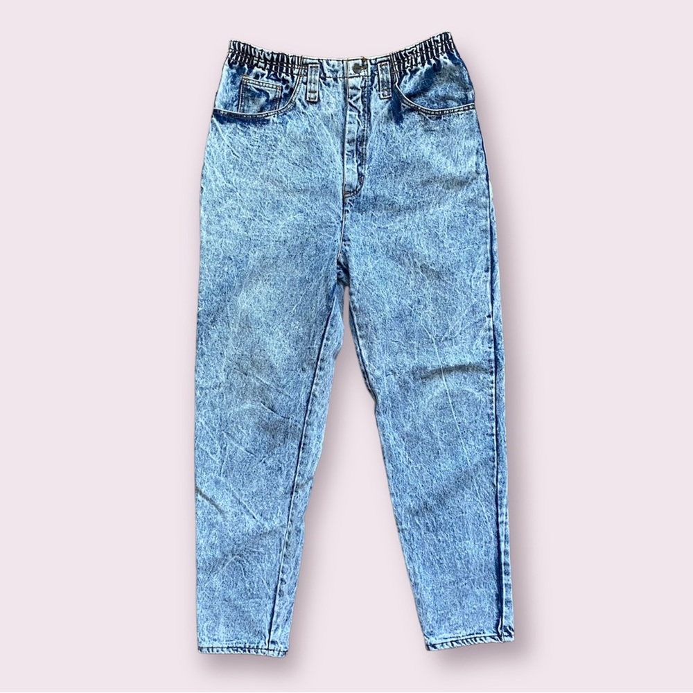 Vintage 80's PS Gitano Acid Wash Hi-Rise Mom Jeans 16L